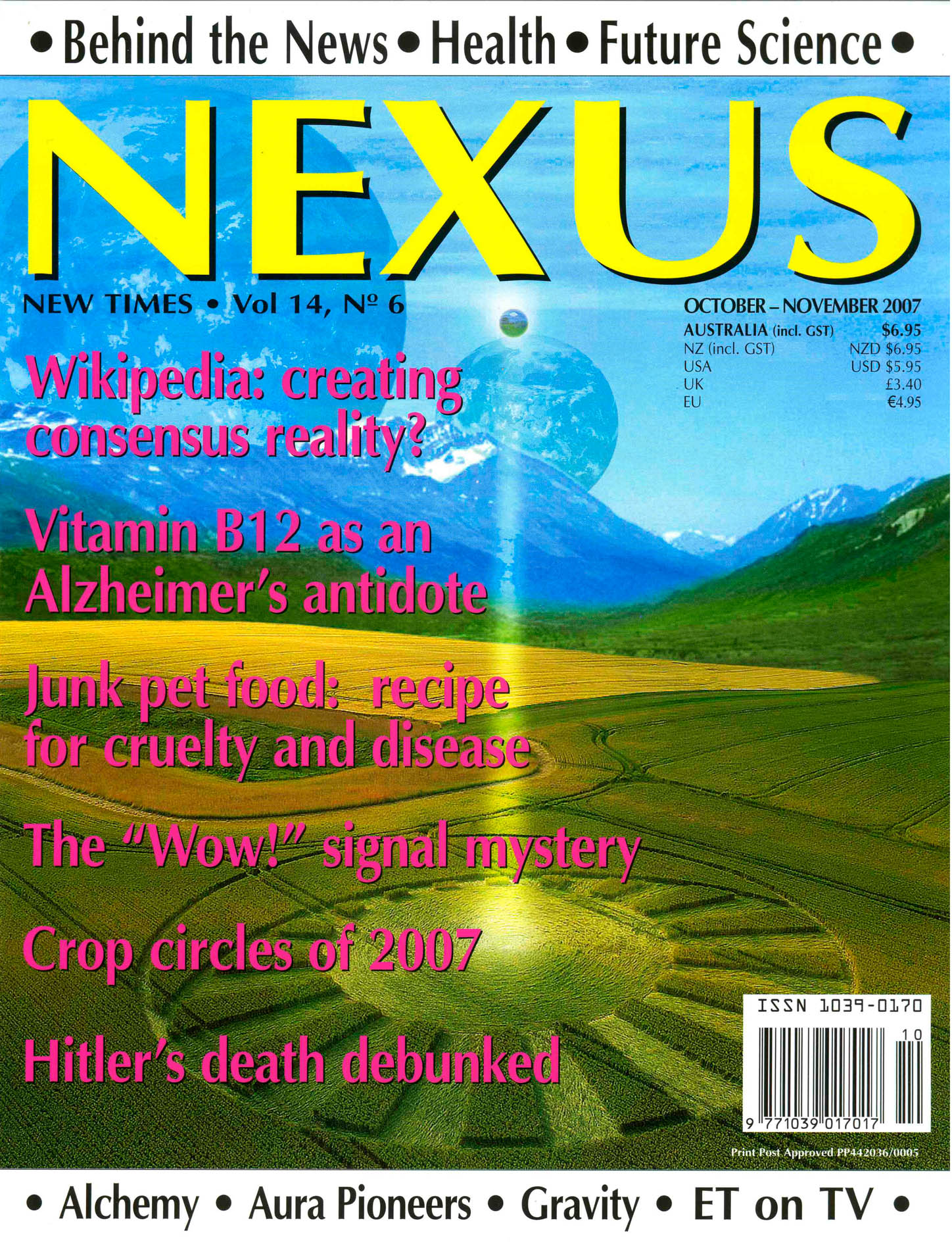 HIGHDOSE VITAMIN B12 IN THE TREATMENT OF DEMENTIA Nexus Magazine